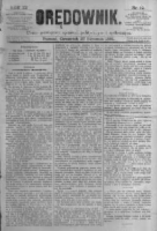 Orędownik: pismo poświęcone sprawom politycznym i spółecznym. 1881.01.27 R.11 nr12