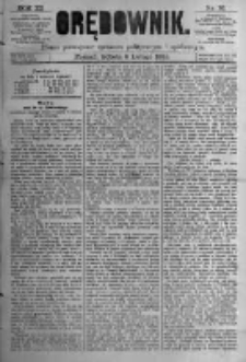 Orędownik: pismo poświęcone sprawom politycznym i spółecznym. 1881.02.05 R.11 nr16