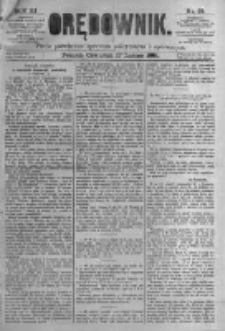 Orędownik: pismo poświęcone sprawom politycznym i spółecznym. 1881.02.17 R.11 nr21