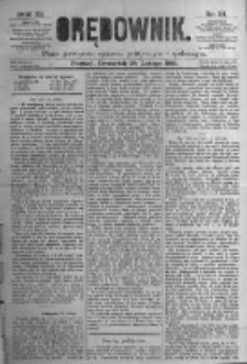 Orędownik: pismo poświęcone sprawom politycznym i spółecznym. 1881.02.24 R.11 nr24