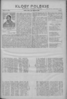 Kłosy Polskie: dodatek literacki i powieściowy do "Orędownika" 1912.11.03 Nr44