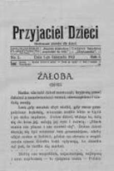 Przyjaciel Dzieci: ilustrowane pisemko dla dzieci: dodatek bezpłatny dodatek do Orędownika 1912.11.01 R.1 Nr3