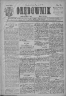 Orędownik: najstarsze ludowe pismo narodowe i katolickie w Wielkopolsce 1911.01.13 R.41 Nr10