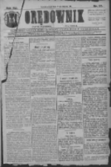 Orędownik: najstarsze ludowe pismo narodowe i katolickie w Wielkopolsce 1911.01.27 R.41 Nr22