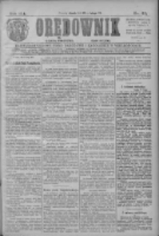 Orędownik: najstarsze ludowe pismo narodowe i katolickie w Wielkopolsce 1911.02.28 R.41 Nr48