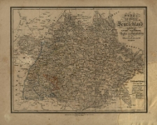 Karte von Südwest Deutschland enthaltend Bayern Würtemberg, Baden und Hohenzellern für den Elementar-Unterricht bearbeitet