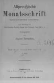 Altpreussische Monatsschrift, Der Neuen Preussischen Provinzial-Blätter. 1911 Bd.48 heft 3
