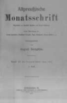 Altpreussische Monatsschrift, Der Neuen Preussischen Provinzial-Bl&auml;tter. 1912 Bd.49 heft 1