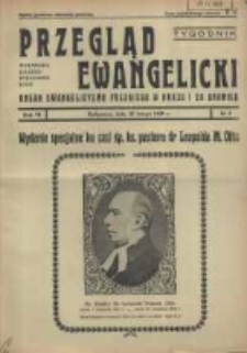 Przegląd Ewangelicki: organ ewangelizmu polskiego w kraju i zagranicą 1939.02.26 R.6 Nr9