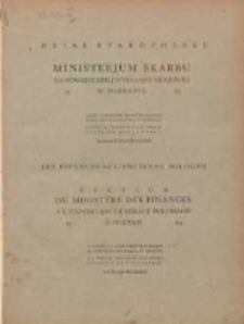 Ministerjum Skarbu na Powszechnej Wystawie Krajowej w Poznaniu 1929: Dział Staropolski; Section du Ministere des Finances a l'Exposition Générale Polonaise a Poznań 1929: les Finances de L'Ancienne Pologne