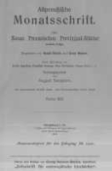 Altpreussische Monatsschrift, Der Neuen Preussischen Provinzial-Blätter. 1911 Bd.48 heft 4