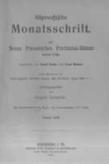 Altpreussische Monatsschrift, Der Neuen Preussischen Provinzial-Bl&auml;tter. 1912 Bd.49 heft 4