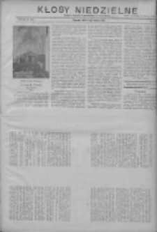 Kłosy Niedzielne: dodatek literacki i powieściowy do "Orędownika" 1911.03.05 Nr10