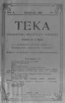 Teka: czasopismo młodzieży polskiej. 1908 R.10 nr1-2
