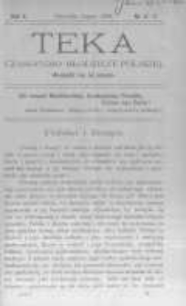 Teka: czasopismo młodzieży polskiej. 1908 R.10 nr6-7