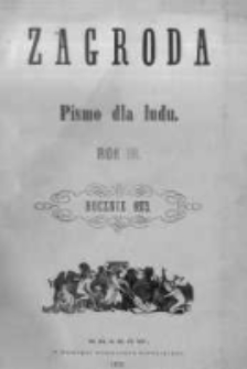 Zagroda: pismo dla ludu. 1873.01.08 R.3 nr1