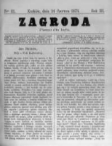 Zagroda: pismo dla ludu. 1873.06.24 R.3 nr12