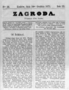 Zagroda: pismo dla ludu. 1873.12.24 R.3 nr24