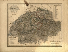 Karte von der Schweiz eingetheilt in zwey und zwanzig Cantone