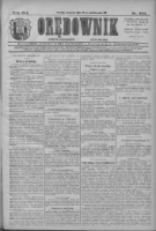 Orędownik: najstarsze ludowe pismo narodowe i katolickie w Wielkopolsce 1911.10.22 R.41 Nr242