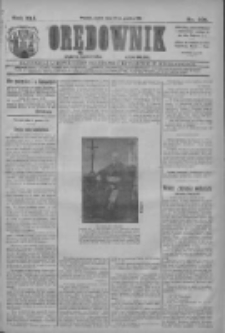 Orędownik: najstarsze ludowe pismo narodowe i katolickie w Wielkopolsce 1911.12.22 R.41 Nr291