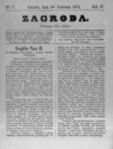 Zagroda: pismo dla ludu. 1874.04.08 R.4 nr7