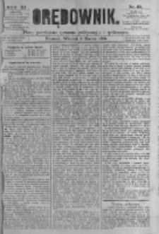 Orędownik: pismo poświęcone sprawom politycznym i spółecznym. 1881.03.08 R.11 nr29