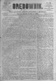 Orędownik: pismo poświęcone sprawom politycznym i spółecznym. 1881.03.12 R.11 nr31