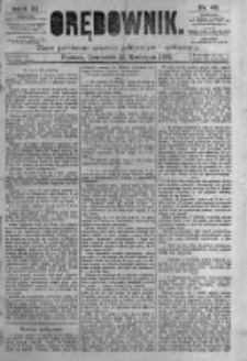 Orędownik: pismo poświęcone sprawom politycznym i spółecznym. 1881.04.21 R.11 nr48