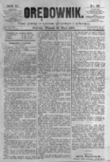 Orędownik: pismo poświęcone sprawom politycznym i spółecznym. 1881.05.24 R.11 nr62