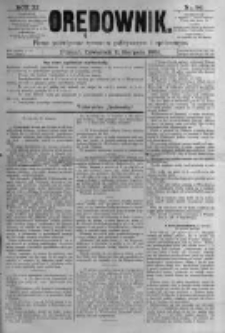 Orędownik: pismo poświęcone sprawom politycznym i spółecznym. 1881.08.11 R.11 nr96