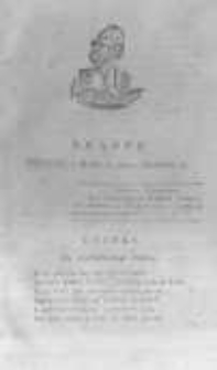 Krakus: towarzysz liberalny Pszczółki Krakowskiej od roku 1822. Pismo pięć razy w tydzień wychodzące, poświęcone narodowości i polityce tudzież dziennym zdarzeniom w kraju i stolicy Rzeczypospolitej Krakowskiej. 1822.03.05 Nr46