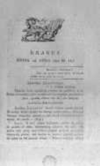 Krakus: towarzysz liberalny Pszczółki Krakowskiej od roku 1822. Pismo pięć razy w tydzień wychodzące, poświęcone narodowości i polityce tudzież dziennym zdarzeniom w kraju i stolicy Rzeczypospolitej Krakowskiej. 1822.07.23 Nr147