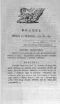Krakus: towarzysz liberalny Pszczółki Krakowskiej od roku 1822. Pismo pięć razy w tydzień wychodzące, poświęcone narodowości i polityce tudzież dziennym zdarzeniom w kraju i stolicy Rzeczypospolitej Krakowskiej. 1822.08.14 Nr162