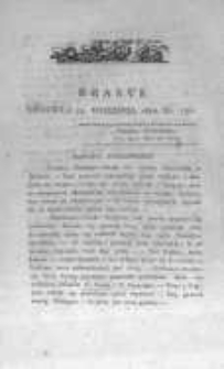 Krakus: towarzysz liberalny Pszczółki Krakowskiej od roku 1822. Pismo pięć razy w tydzień wychodzące, poświęcone narodowości i polityce tudzież dziennym zdarzeniom w kraju i stolicy Rzeczypospolitej Krakowskiej. 1822.09.22 Nr190