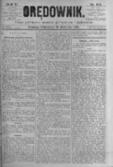 Orędownik: pismo poświęcone sprawom politycznym i spółecznym. 1881.08.18 R.11 nr100