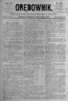 Orędownik: pismo poświęcone sprawom politycznym i spółecznym. 1881.09.04 R.11 nr110