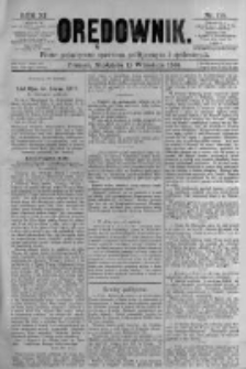 Orędownik: pismo poświęcone sprawom politycznym i spółecznym. 1881.09.11 R.11 nr114