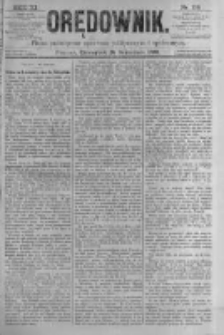 Orędownik: pismo poświęcone sprawom politycznym i spółecznym. 1881.09.15 R.11 nr116