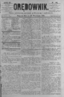 Orędownik: pismo poświęcone sprawom politycznym i spółecznym. 1881.09.24 R.11 nr121