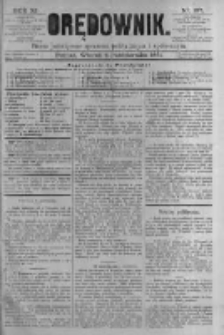 Orędownik: pismo poświęcone sprawom politycznym i spółecznym. 1881.10.04 R.11 nr127