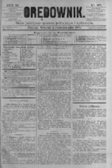 Orędownik: pismo poświęcone sprawom politycznym i spółecznym. 1881.10.04 R.11 nr127