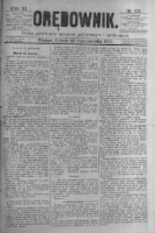 Orędownik: pismo poświęcone sprawom politycznym i spółecznym. 1881.10.22 R.11 nr137