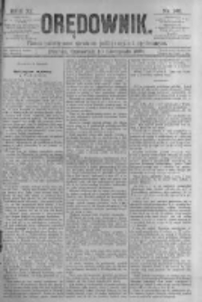 Orędownik: pismo poświęcone sprawom politycznym i spółecznym. 1881.11.10 R.11 nr148