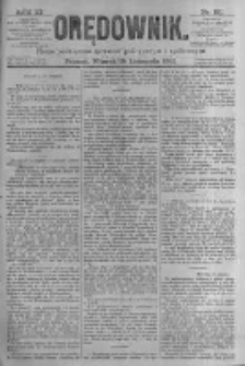 Orędownik: pismo poświęcone sprawom politycznym i spółecznym. 1881.11.15 R.11 nr151