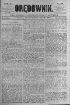Orędownik: pismo poświęcone sprawom politycznym i spółecznym. 1881.11.24 R.11 nr156