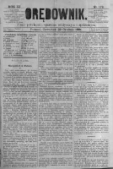 Orędownik: pismo poświęcone sprawom politycznym i spółecznym. 1881.12.22 R.11 nr172