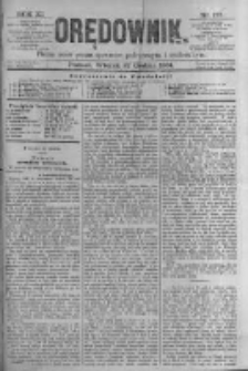 Orędownik: pismo poświęcone sprawom politycznym i spółecznym. 1881.12.27 R.11 nr175