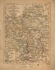 Königreich Würtemberg und die Fürstenthümer Hohenzollern, entworf. vom [Friedrich Wilhelm] Streit u. gez. von [...] Hugo Streit. A. Heimburger sc.