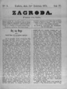 Zagroda: pismo dla ludu. 1874.04.24 R.4 nr8